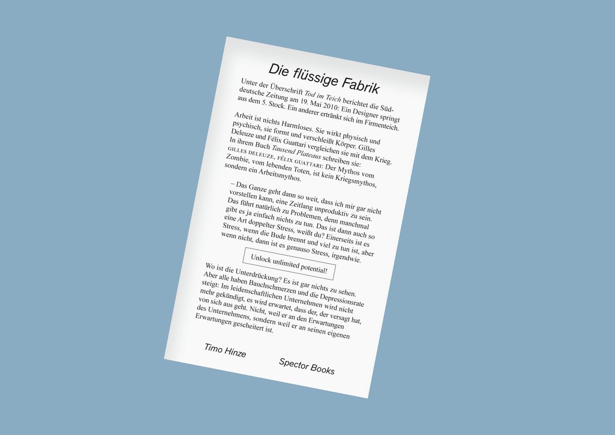 Die flüssige Fabrik Buch