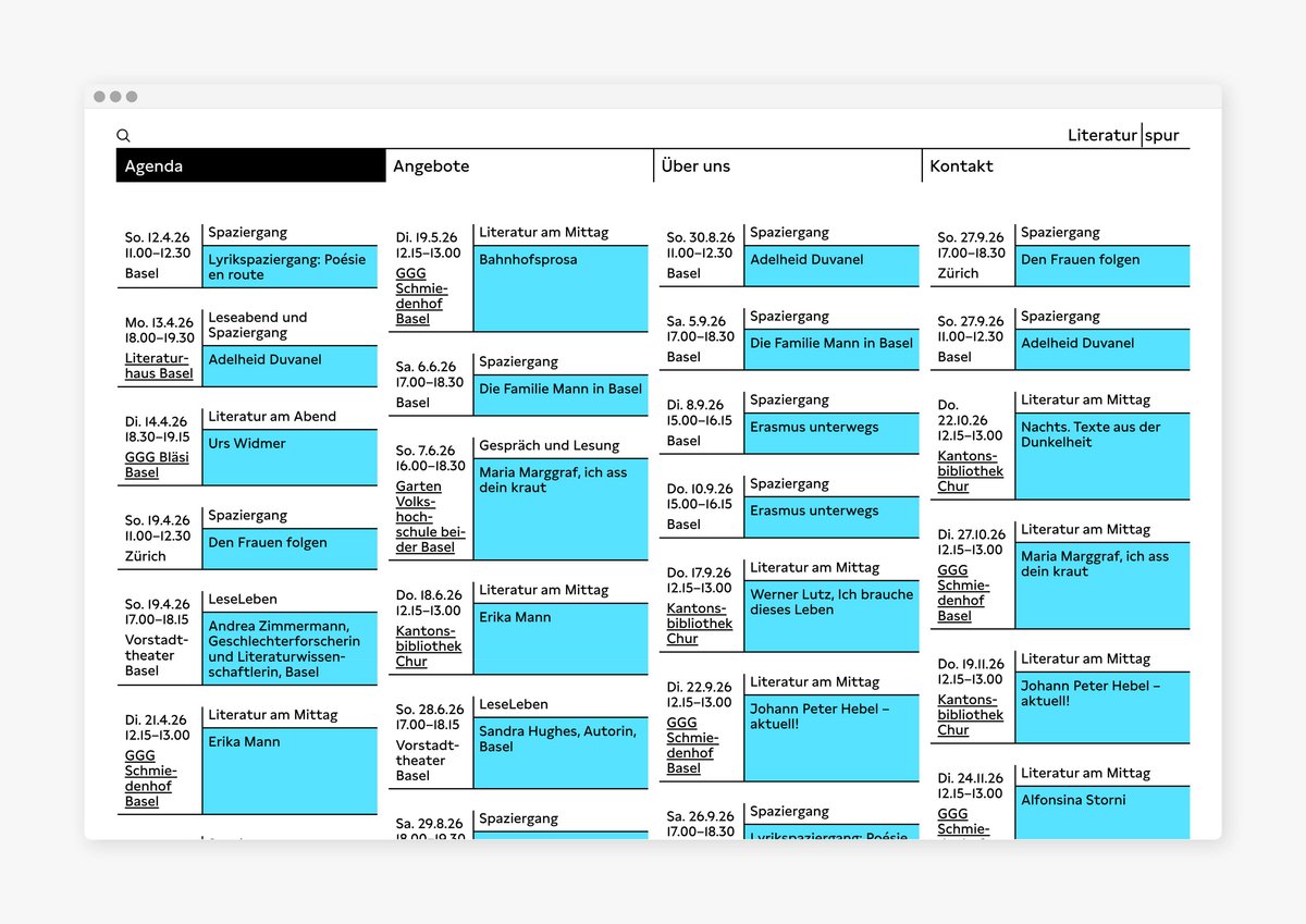 Literaturspur Website