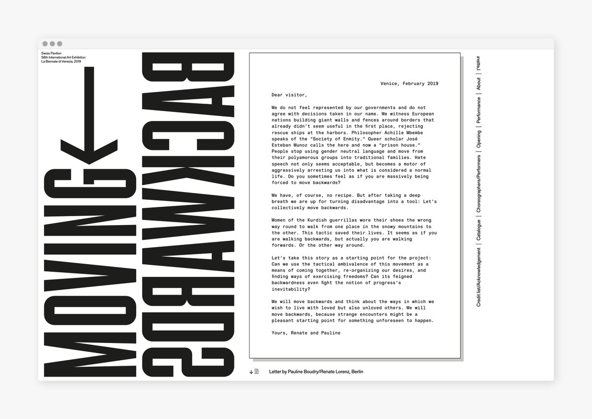 Moving Backwards Website