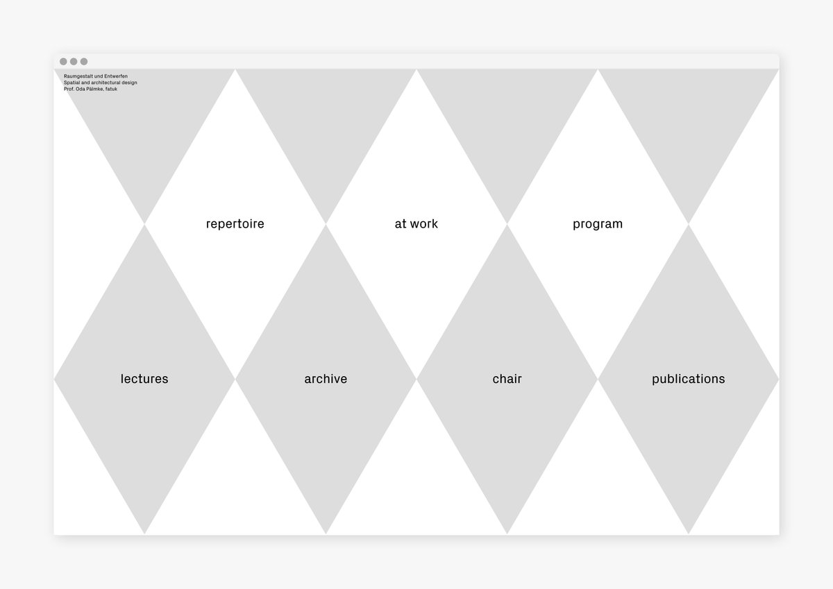Raumgestalten und Entwerfen Website